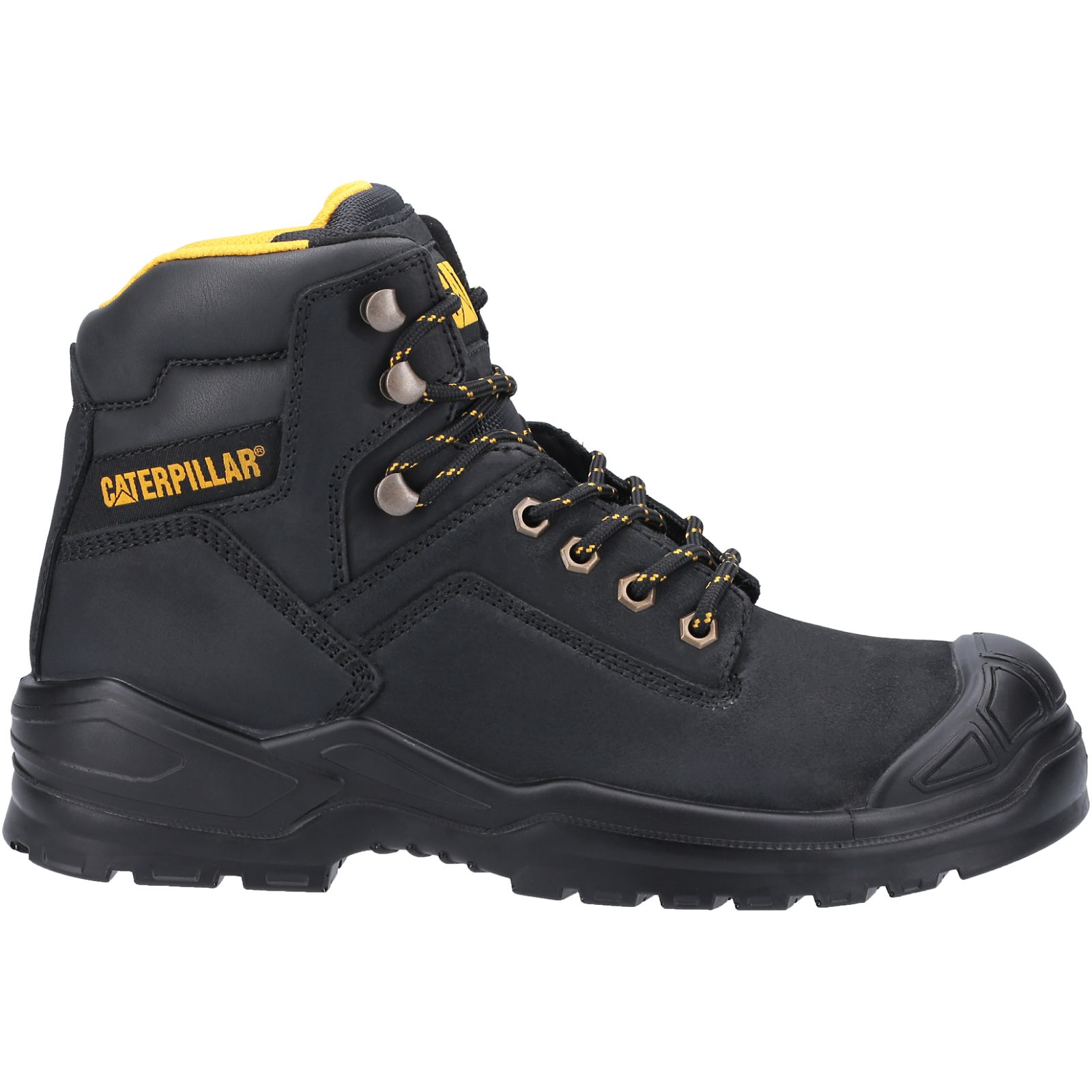 Caterpillar Boots South Africa - Cat Men's Striver Bump Steel Toe S3 Src Work Boots Black XU6782149